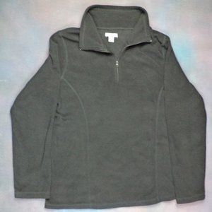 Old Navy Lg Zip Fleece pullover Black top